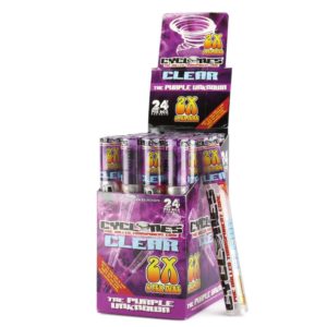 Cyclones Clear Pre-Rolled Cones - The Purple Unknown