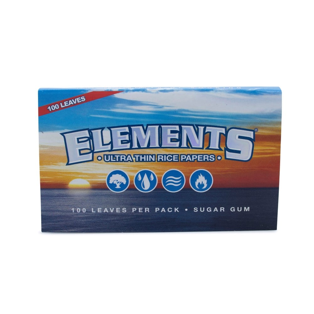 Elements Rolling Papers Single Wide (100 Papers) Smoke Cargo
