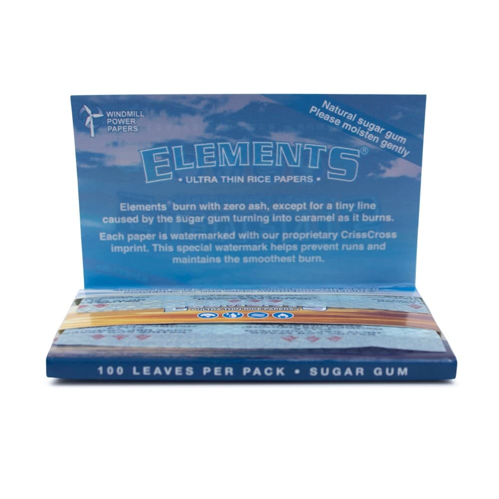 Elements Rolling Papers Single Wide Smoke Cargo