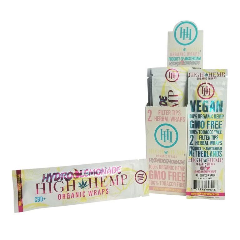 High Hemp Organic Wraps Hydro Lemonade Smoke Cargo