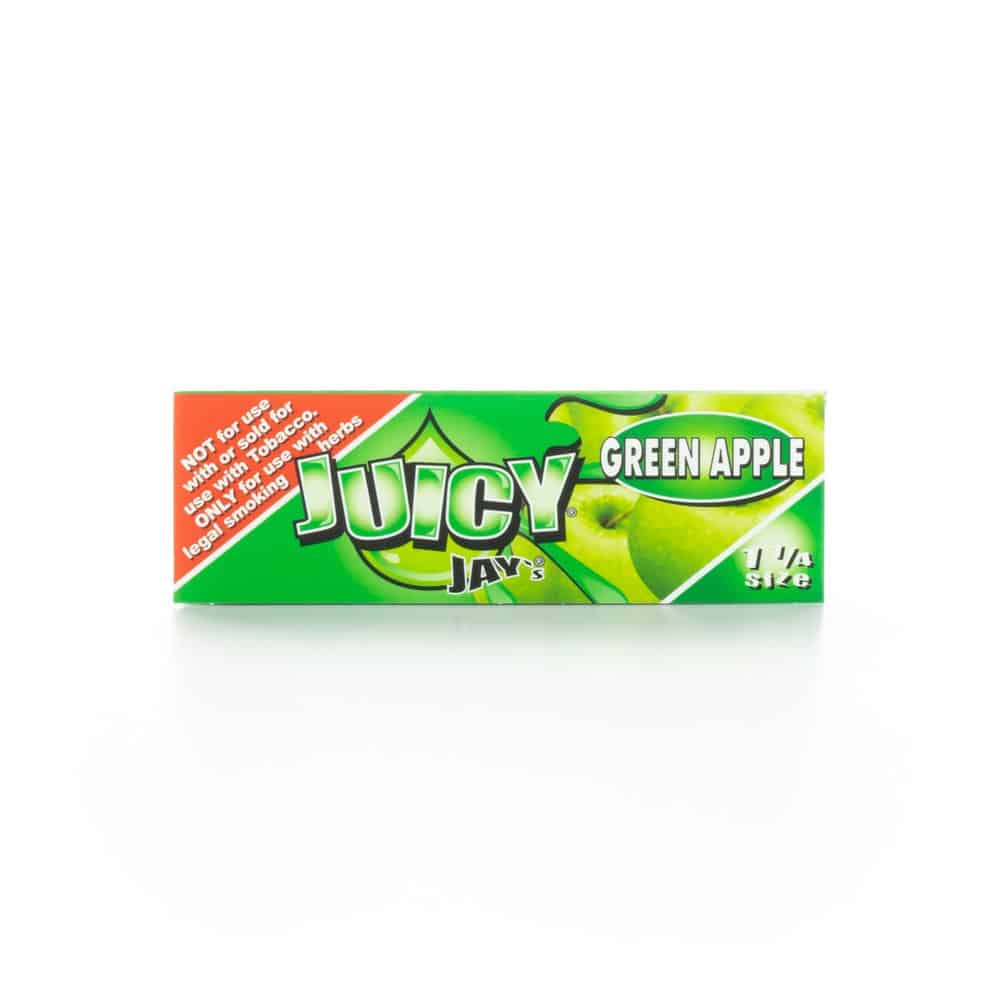 Juicy Jay's Rolling Papers - Green Apple - 1 1/4"