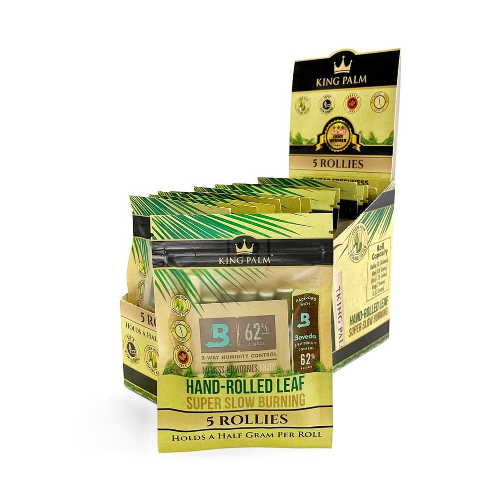 King Palm Rollies Pre-Rolled Palm Leaf Wraps (5 Pack)