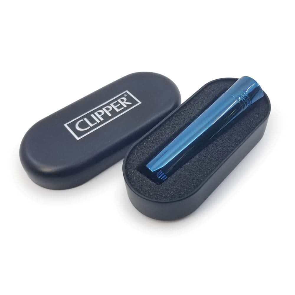 Metal Blue Clipper Lighter