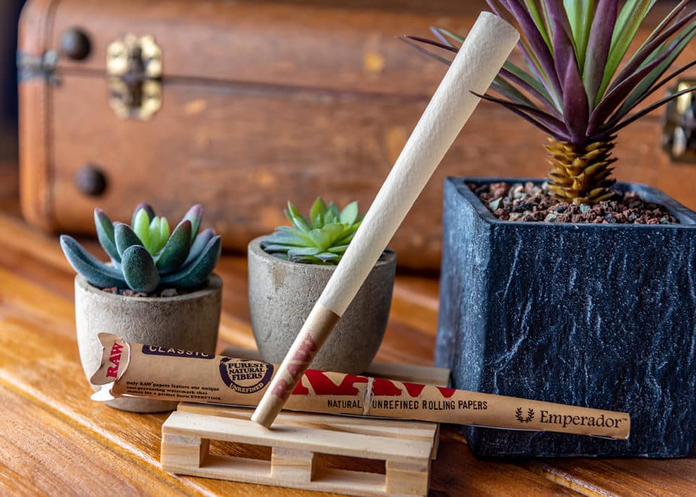 RAW Emperador 8" PreRolled Cone Smoke Cargo