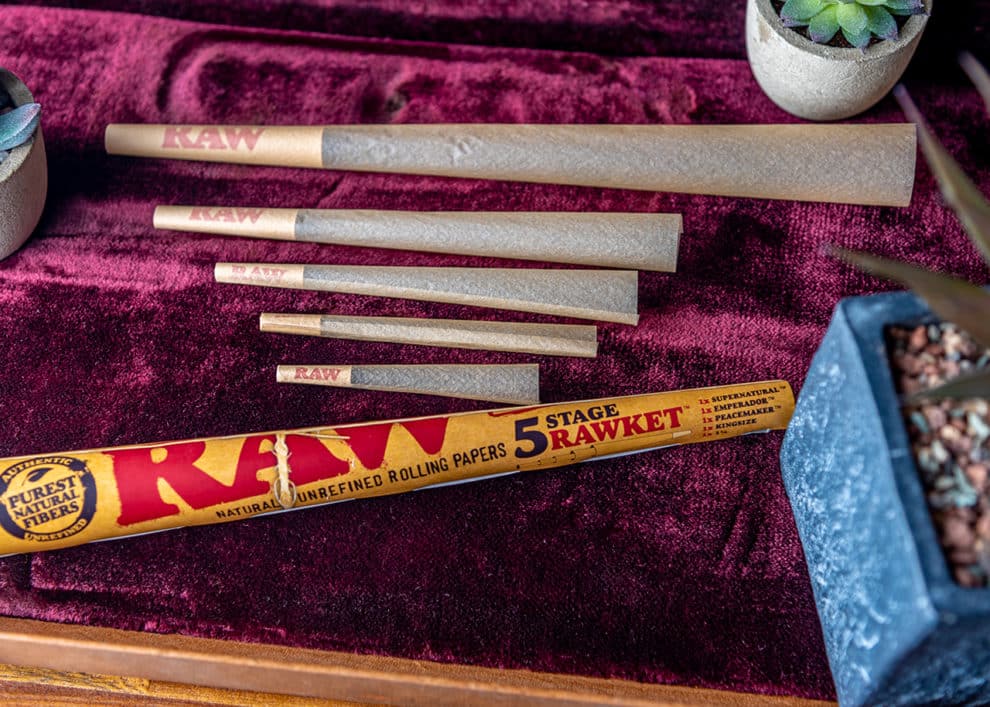 RAW Classic 5Stage RAWket PreRolled Cones (5 Pack) Smoke Cargo