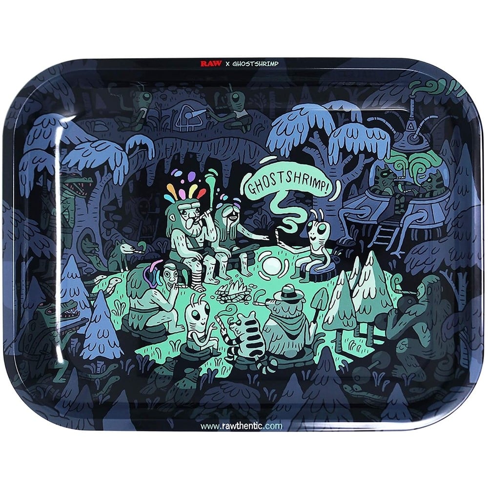 RAW Rolling Tray Ghostshrimp 2 Smoke Cargo