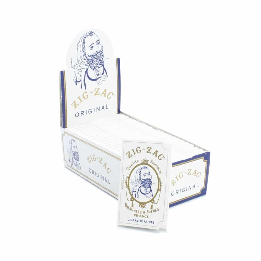 ZigZag Original White Rolling Papers Single Wide Smoke Cargo