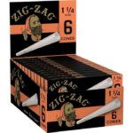Zig-Zag Pre-Rolled Cones - 1 1/4" (6 Pack)