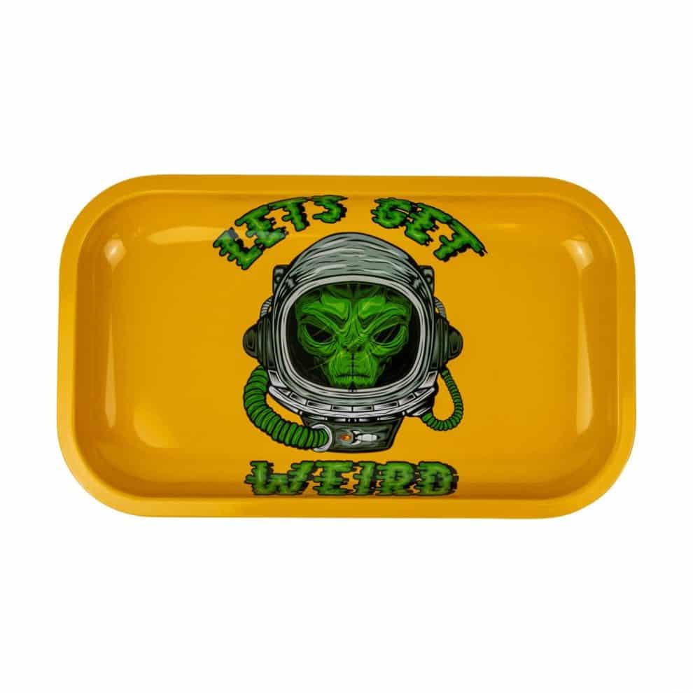 "Let's Get Weird" Alien Rolling Tray Smoke Cargo