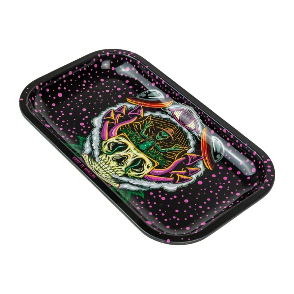 Alien Space Farmer Rolling Tray Smoke Cargo