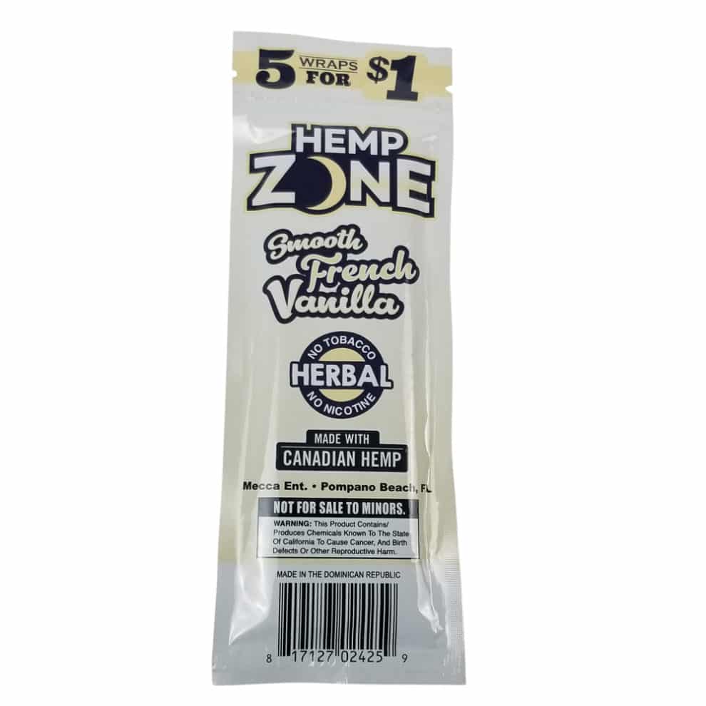 Hemp Zone Hemp Wraps French Vanilla Smoke Cargo