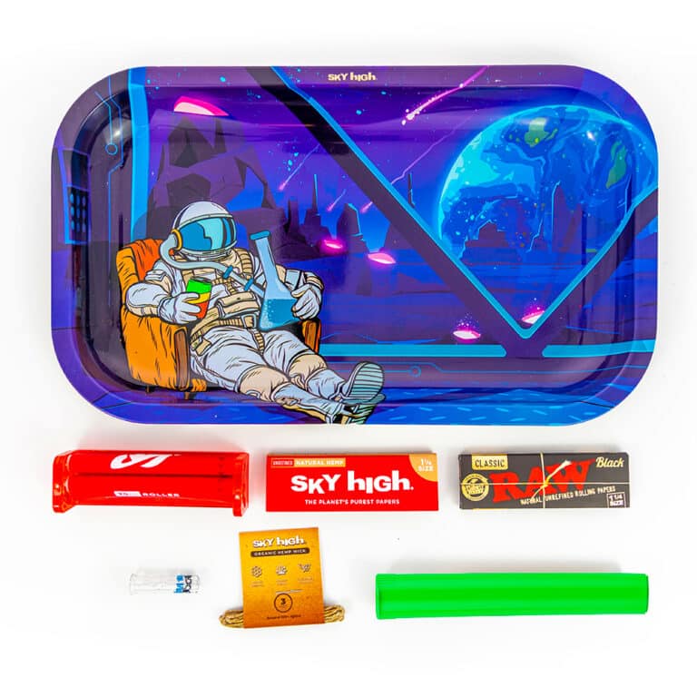 Sky High x RAW Rolling Bundle 1 1/4 (79mm) Smoke Cargo